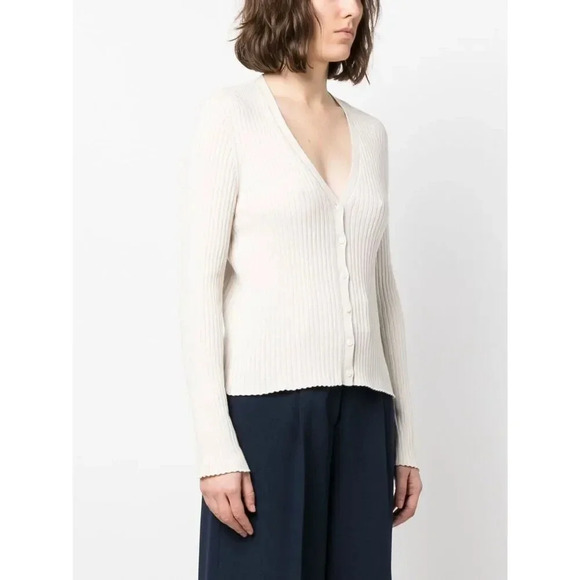 A.P.C. ribbed-knit V-neck cardigan - Picture 1 of 6